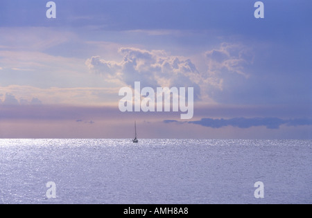 Yaught sur la mer Adriatique Banque D'Images