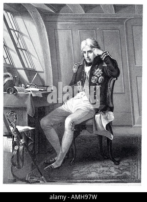 Le Vicomte Horatio Nelson de 1758 1805 commandant de la marine britannique Trafalgar Anglais uniforme England UK Royaume-Uni GB Grande Brit Banque D'Images