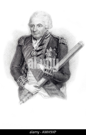 John Jervis, 1 Comte St Vincent 1735 1823 l'amiral de la Marine royale britannique Stafford Staffordshire Meaford amiral en chef commandant Medi Banque D'Images