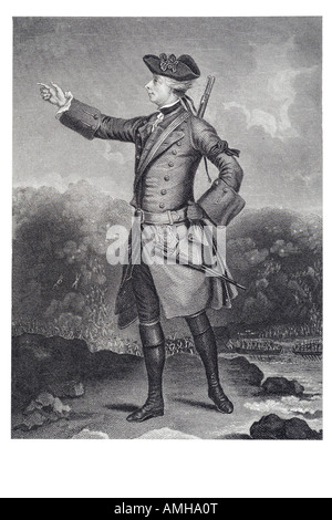 Le major général James Wolfe 1727 1759 officier militaire britannique victoire sur le Canada français l'article révolte jacobite en Écosse aide de ca Banque D'Images