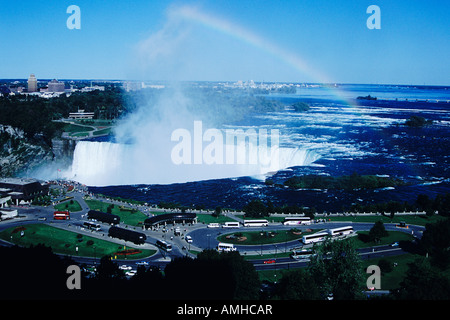 Avis de Horseshoe Falls, de l'hôtel Sheraton, Niagara Falls, Ontario, Canada Banque D'Images