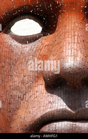 La sculpture à l'extérieur du théâtre Marlowe Canterbury Kent Banque D'Images