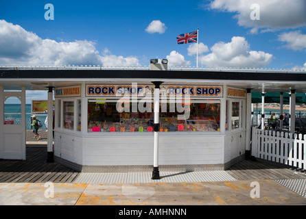 La boutique rock sur la jetée de Brighton Brighton East Sussex England UK Banque D'Images