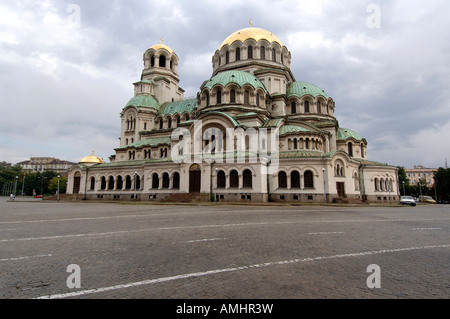 La cathédrale Alexandre Nevski au Parlement Narodno Sabranie Square, Sofia Bulgarie Banque D'Images