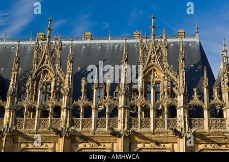 Palias de toit la justice de Rouen en Normandie France Banque D'Images