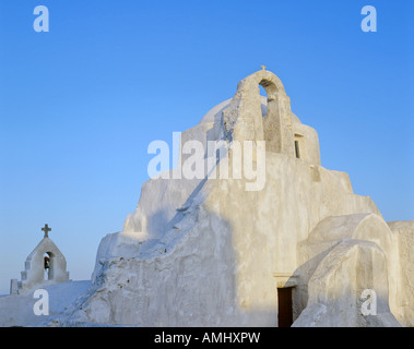 Église de Panagia Paraportiani, île de Mykonos, Hora, Cyclades, en Grèce, Europe Banque D'Images