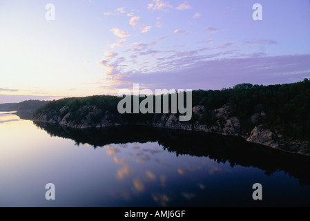 Le lac George, Killarney Provincial Park, Ontario, Canada. Banque D'Images