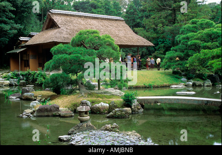 Japon, Kansai, Kyoto, la villa impériale Katsura (Katsura Rikyū) est une résidence impériale avec des jardins et des dépendances associés Banque D'Images