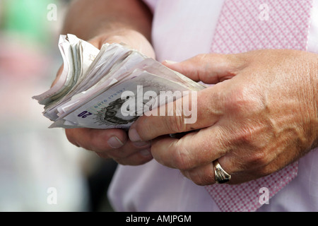 L'homme fini français pound note Banque D'Images