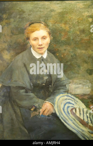 Portrait de Jules Bastien Lepage au Musée de Beaux-arts de Nice France Banque D'Images