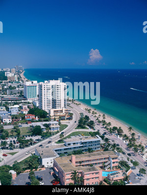 La plage de Fort Lauderdale, Floride Banque D'Images