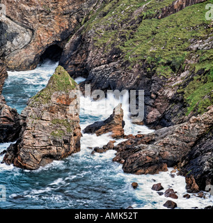 Littoral près de Belmullet, comté de Mayo, Irlande Banque D'Images