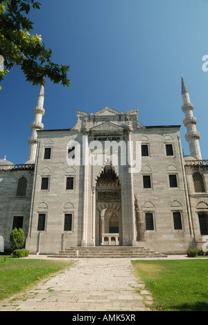 Entrée de la mosquée Suleymanie, Istanbul, Turquie Banque D'Images