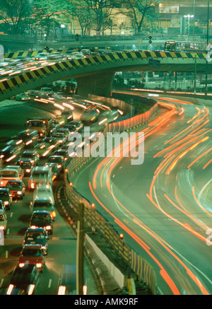 Trafic, Sao Paulo, Brésil Banque D'Images