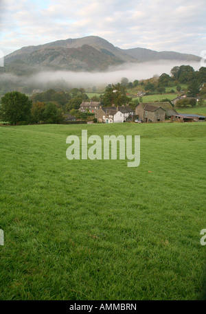 Tôt le matin, vue sur peu de Langdale, Lake District, Angleterre Banque D'Images