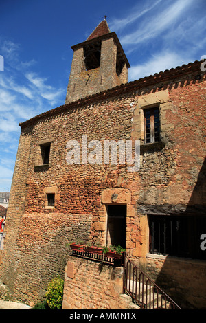 L'Eglise à Belvès en Dordogne Aquitaine France Banque D'Images