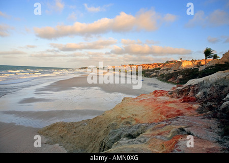 Vue sur Praia das fontes les ressorts entre plage Morro Branco et près de l'État de Ceara Fortaleza beberibe Brésil Banque D'Images