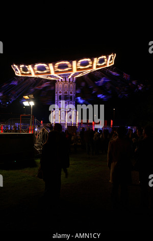 Parc d'Ride Bonfire Night Angleterre Surrey Epsom Banque D'Images