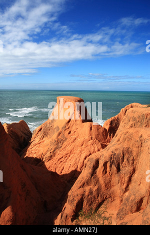 Le Labyrinthe entre Morro Branco et près de l'État de Ceara Fortaleza beberibe Brésil Banque D'Images