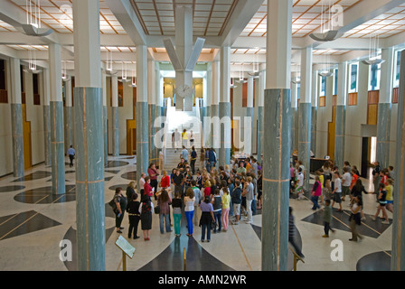 Le foyer du Parlement fédéral australien à Canberra Banque D'Images