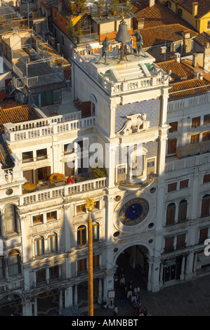 Venise Italie. Vue aérienne du Clocher Saint Mark s Square Banque D'Images