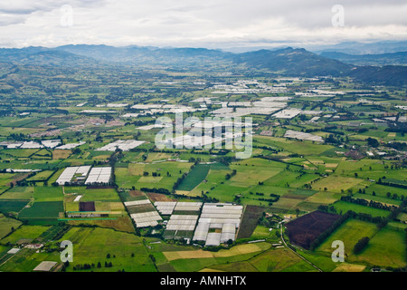 Vue aérienne de Serres, près de Bogota, Colombie Banque D'Images