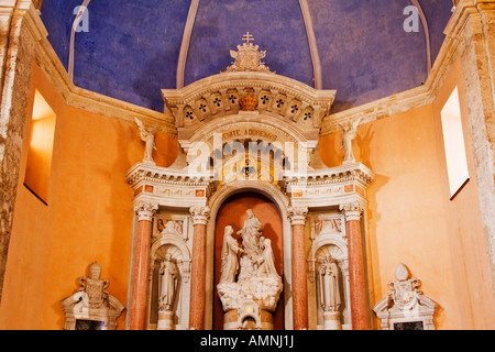 Au retable de la cathédrale de Carthagène, Carthagène, Colombie Banque D'Images