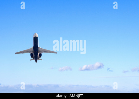 Avion dans le ciel Banque D'Images