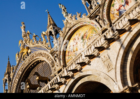 La Cathédrale, la Piazza San Marco, Venice, Veneto, Italie Banque D'Images