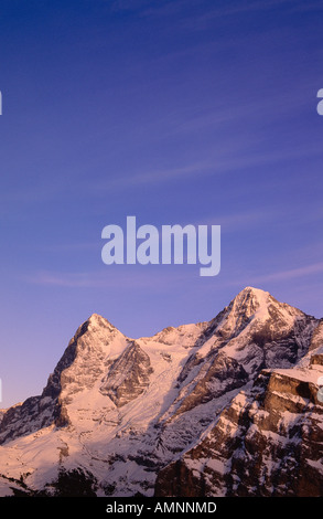 Le Mont Eiger, Mönch et la Suisse Banque D'Images