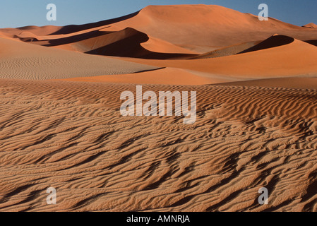 Motif dans le sable du désert, Namibie Banque D'Images