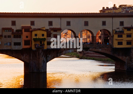 Le Ponte Vecchio, Florence, Italie Banque D'Images