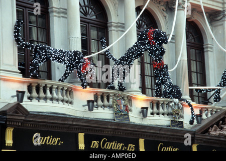 Noël à Cartier London UK Banque D'Images