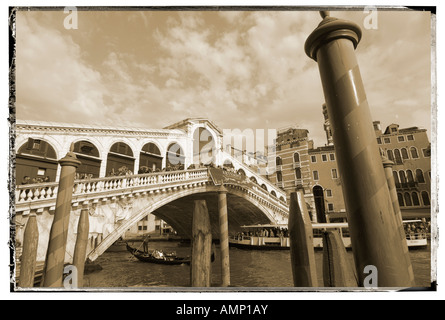 Pont du Rialto Venise Italie Banque D'Images