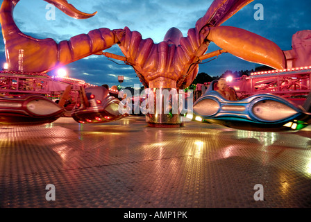 Le Scorpion Fairground Ride Adventure Island à Southend on Sea Essex Grande-bretagne Banque D'Images