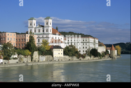 Studienkirche à Passau, forêt de Bavière, Allemagne Banque D'Images