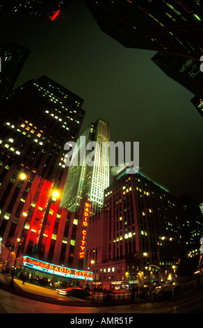 Le Radio City Music Hall central New York NY State USA US Amérique du Nord Banque D'Images