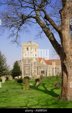 À l'église St Helen's dans le Kent, UK Cliffe Banque D'Images