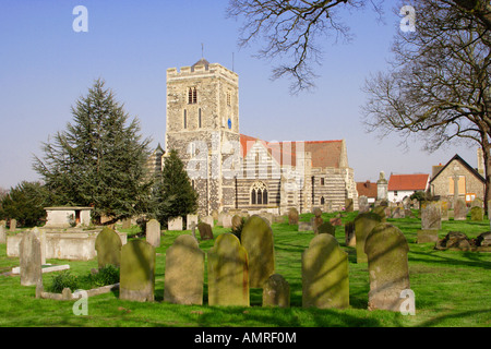 À l'église St Helen's dans le Kent, UK Cliffe Banque D'Images