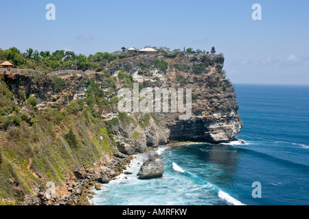 Uluwatu ou Ulu Watu Temple Hindou Bali Indonésie Banque D'Images