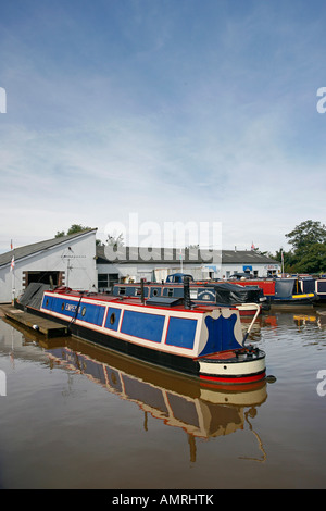 Marina Venise Direction générale du canal de Shropshire Union Middlewich Cheshire England UK Banque D'Images