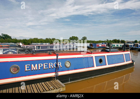 Marina Venise Direction générale du canal de Shropshire Union Middlewich Cheshire England UK Banque D'Images