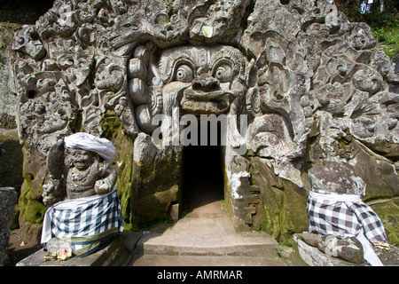 Elephant Cave ou Goa Gajah Temple Hindou Ubud Bali Indonésie Banque D'Images