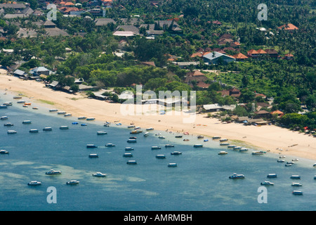 Vue aérienne de la plage de Nusa Dua Bali Indonésie Banque D'Images