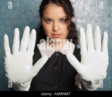 Portrait de femme de chambre Banque D'Images