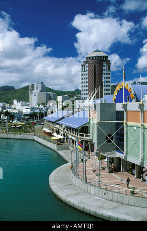 L'Ile Maurice, Port Louis, Le Caudan Waterfront Banque D'Images