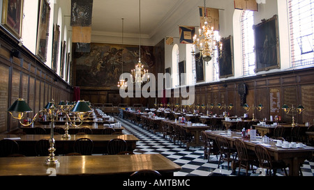 Le grand hall de l'Hôpital Royal de Chelsea Chelsea Londres Angleterre Banque D'Images