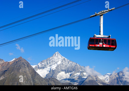 En face de Mt Weisshorn, Zermatt, Valais, Suisse Banque D'Images