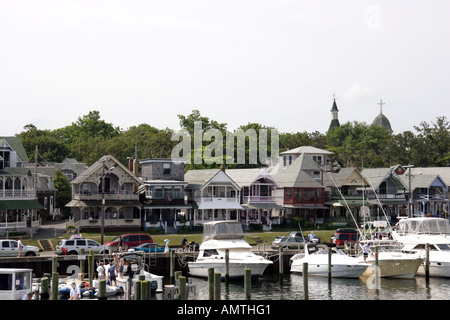 Falmouth harbour sur Martha's Vineyard Banque D'Images
