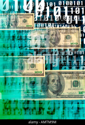 Transfert d'argent numérique Banque D'Images